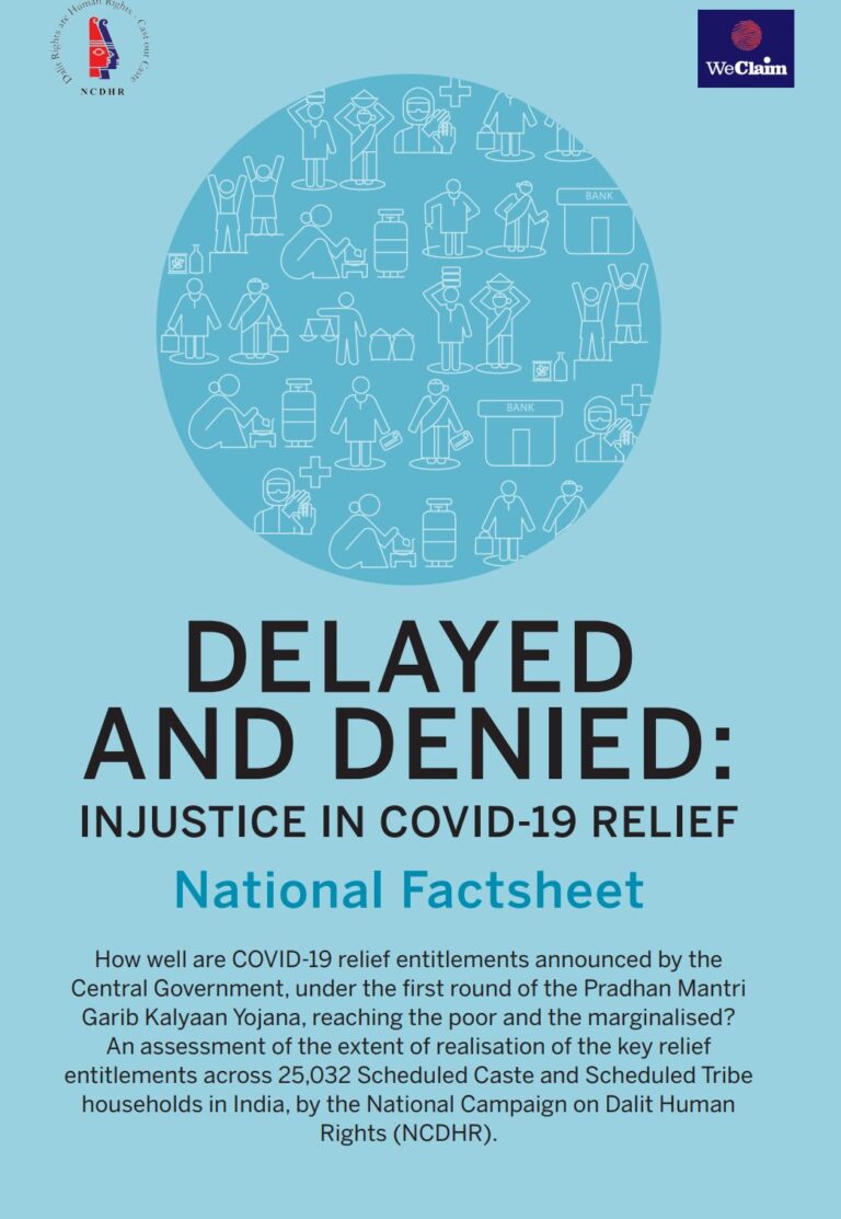 Delayed and Denied: Injustice in COVID-19 relief: National Factsheet
