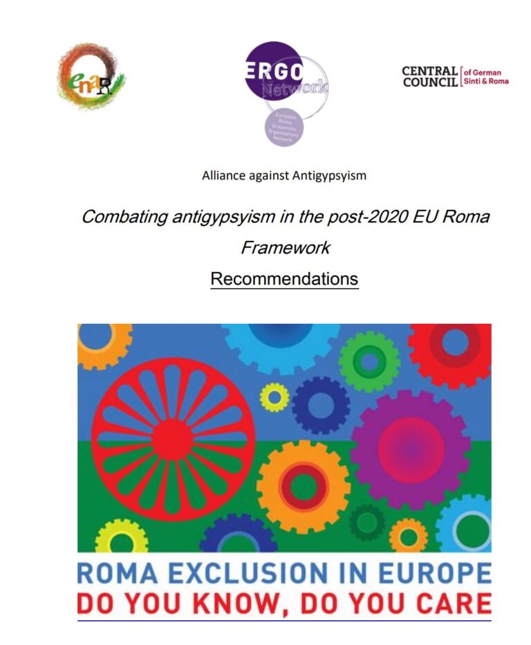Combating antigypsyism in the post-2020 EU Roma Framework-Recommendations