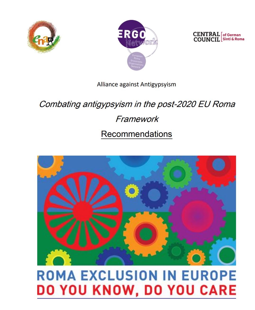 Image for combating Anti Gypsyism in the Post 2020 EU Roma Framework
