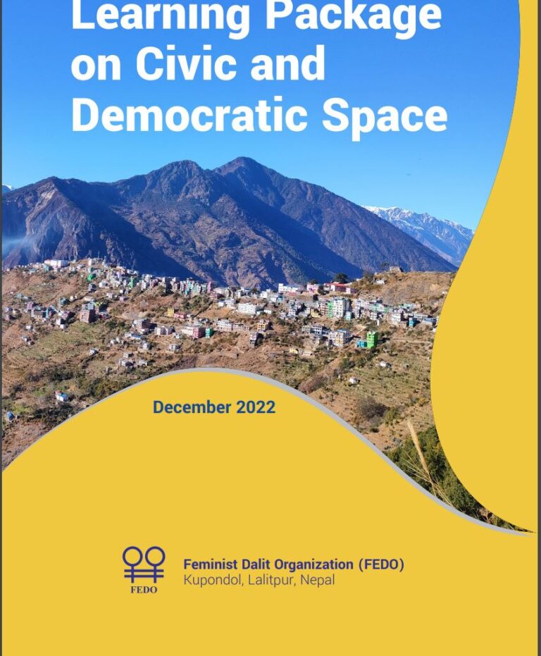 FEDO: Learning Package on Civic and Democratic Space