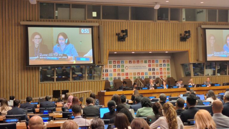 CDWD’s Simona Torotcoi addresses HLPF on how science & tech can empower community